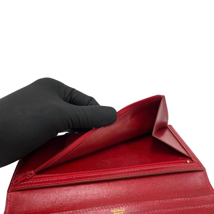 HERMES【極美品】ベアン三つ折り財布長財布 HERMES【極美品】ベアン三つ折り財布長財布