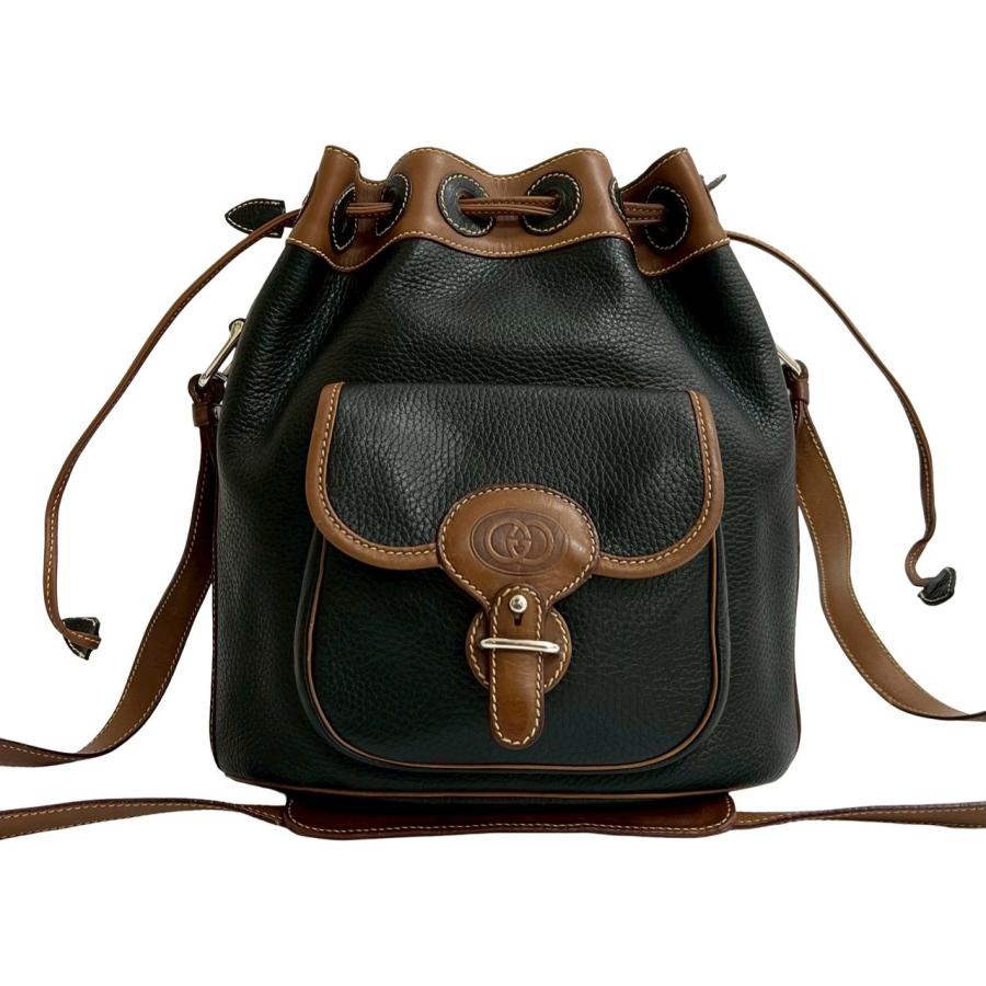GUCCI（グッチ） 極 美品 オールドグッチ ヴィンテージ GG ロゴ レザー 