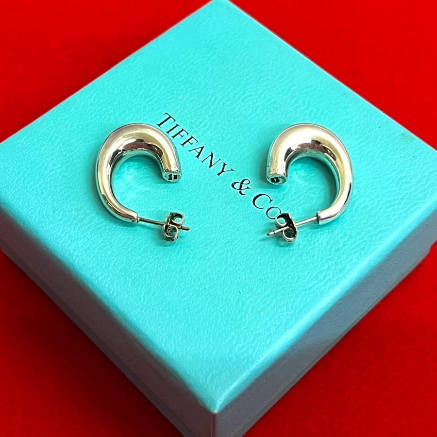 TIFFANY&Co.（ティファニー） 極 美品 希少品 フープピアス シルバー