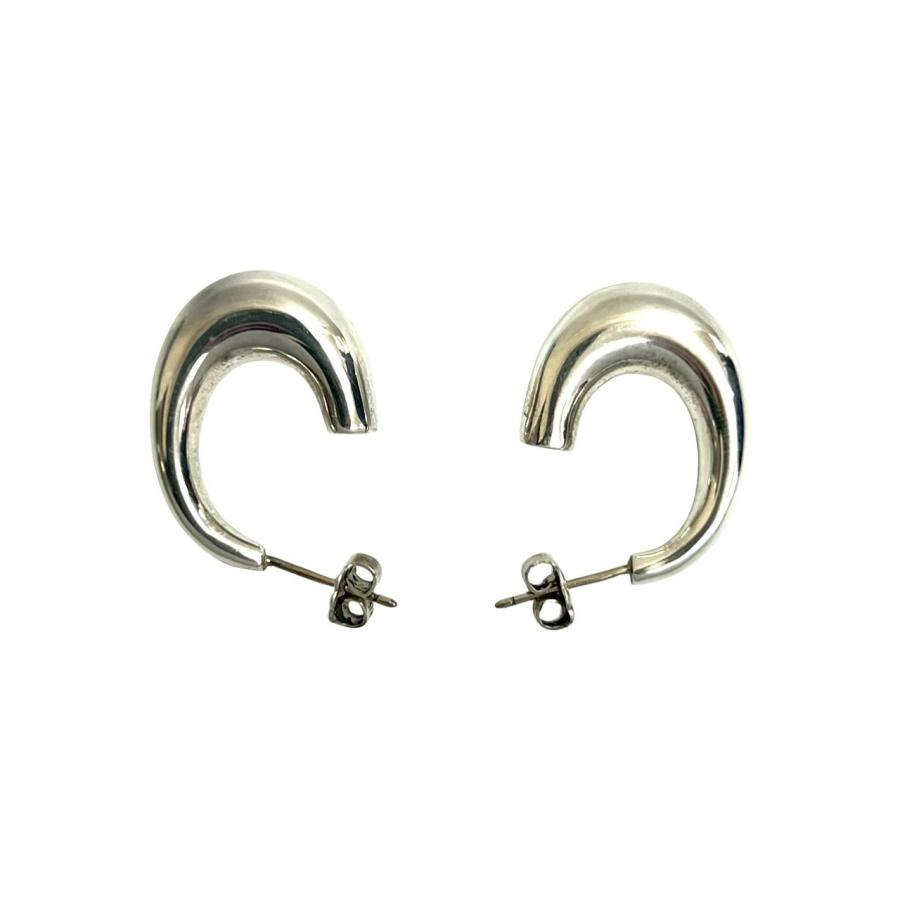 TIFFANY&Co.（ティファニー） 極 美品 希少品 フープピアス シルバー