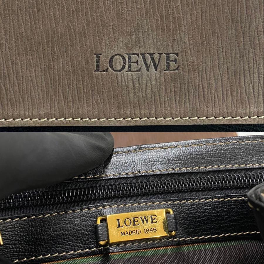 極 美品 LOEWE ロエベ ベラスケス ツイストハンドル 金具 レザー 本革