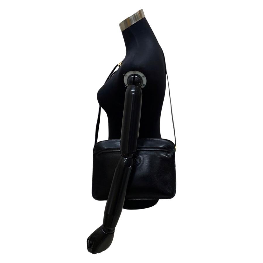 【美品】 GUCCI ショルダーバッグ gg柄 レザー 黒 ポシェット 大人気 GUCCI（グッチ） 新品同様 未使用保管品 オールドグッチ GG ロゴ