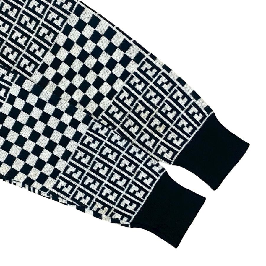FENDI（フェンディ） 極 美品 希少品 FF ロゴ チェック 柄 ウール