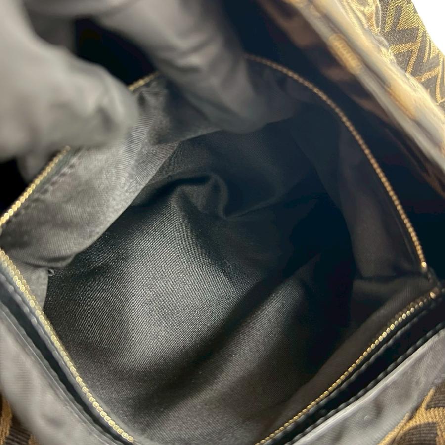 FENDI（フェンディ） 極 美品 ズッカ FF 柄 レザー 本革 キャンバス