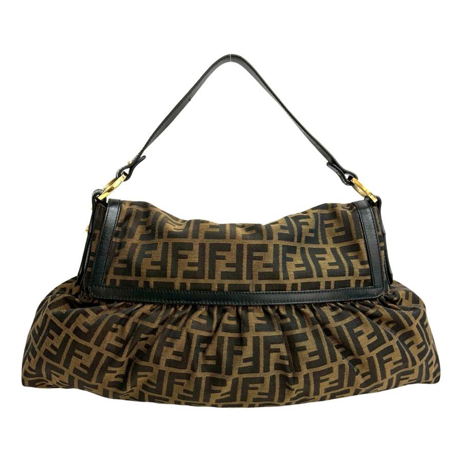 FENDI（フェンディ） 極 美品 ズッカ FF 柄 レザー 本革 キャンバス