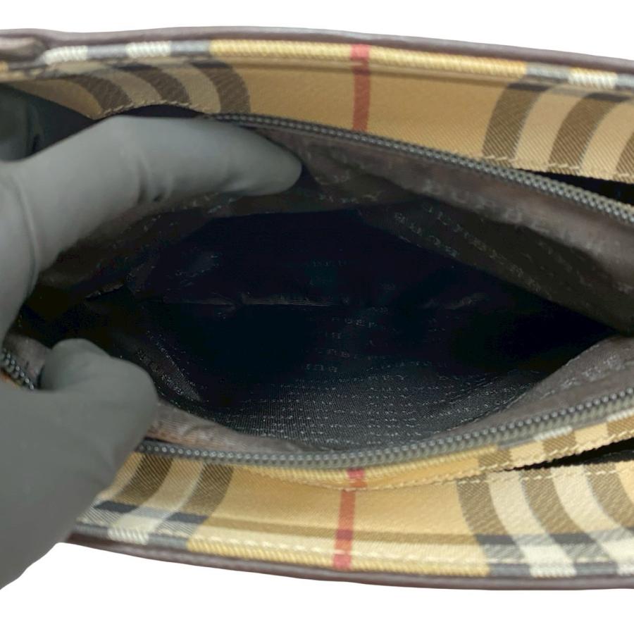 BURBERRY（バーバリー） 未使用保管品 ノバチェック 柄 ロゴ レザー 本