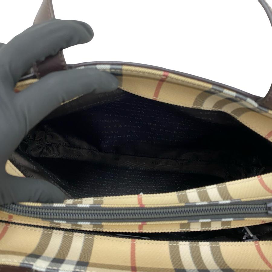 BURBERRY（バーバリー） 未使用保管品 ノバチェック 柄 ロゴ レザー 本
