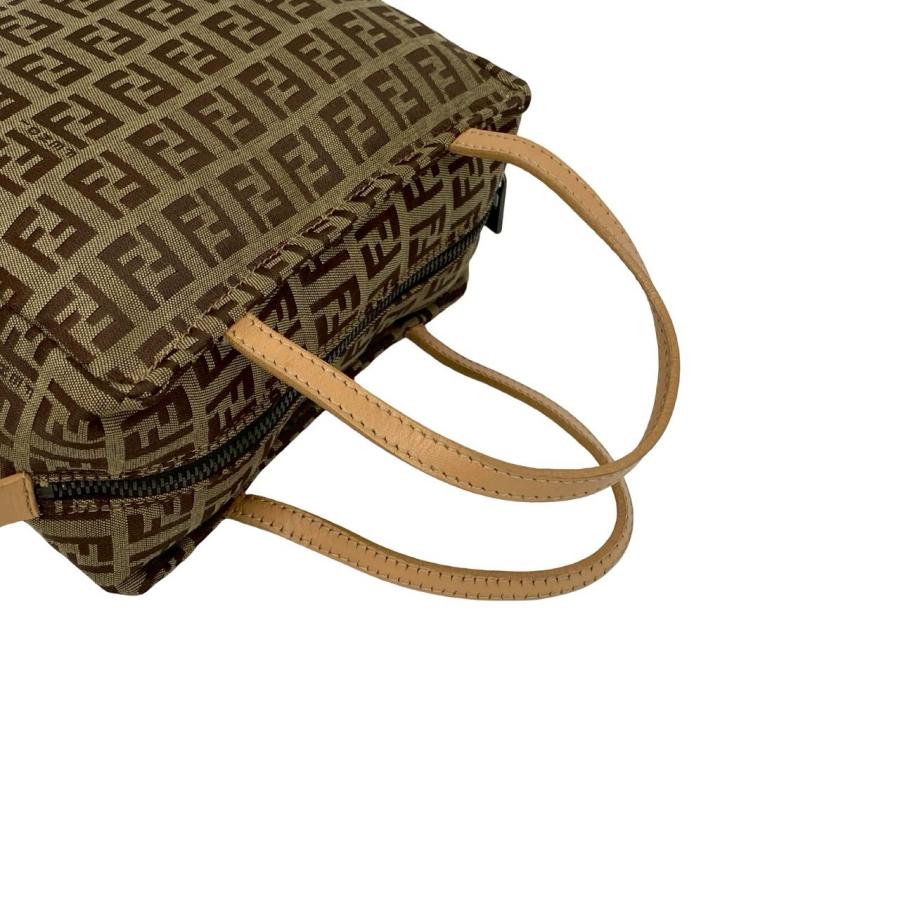 FENDI（フェンディ） 極 美品 ズッキーノ FF ロゴ 柄 キャンバス