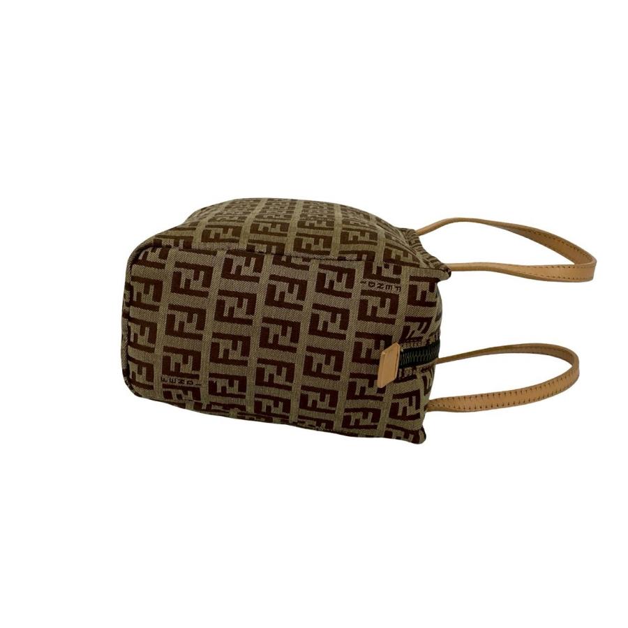 FENDI（フェンディ） 極 美品 ズッキーノ FF ロゴ 柄 キャンバス 