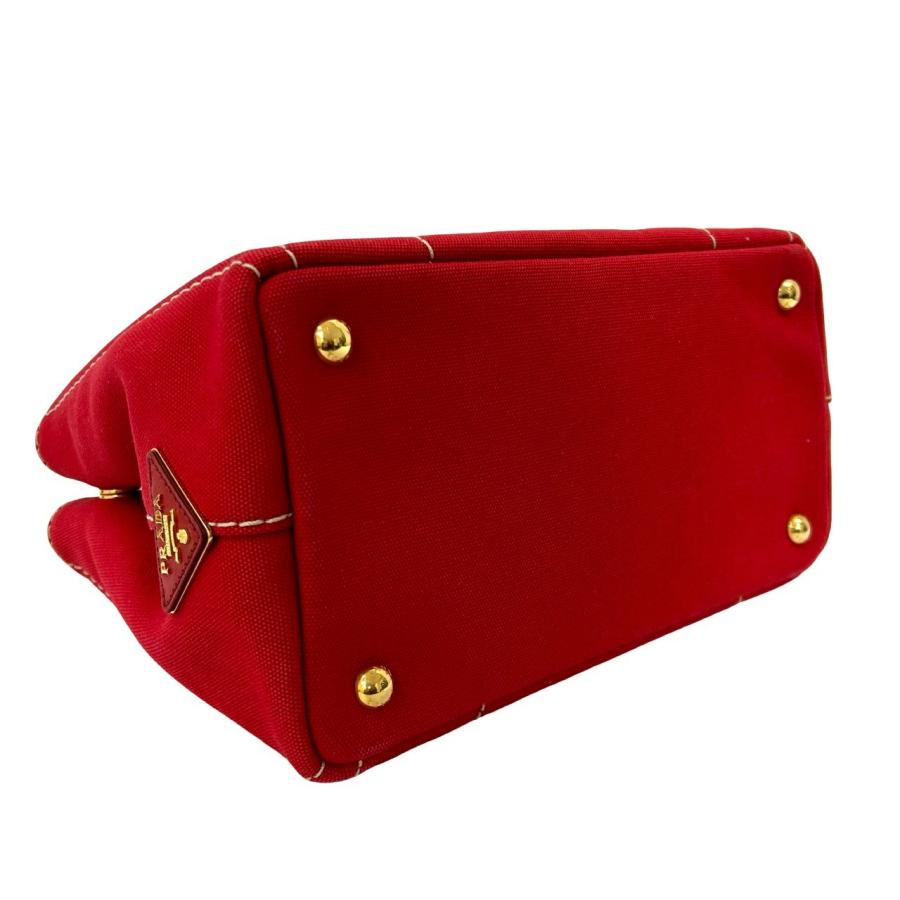 PRADA（プラダ） ほぼ未使用 袋付き カナパ ロゴ チェック柄