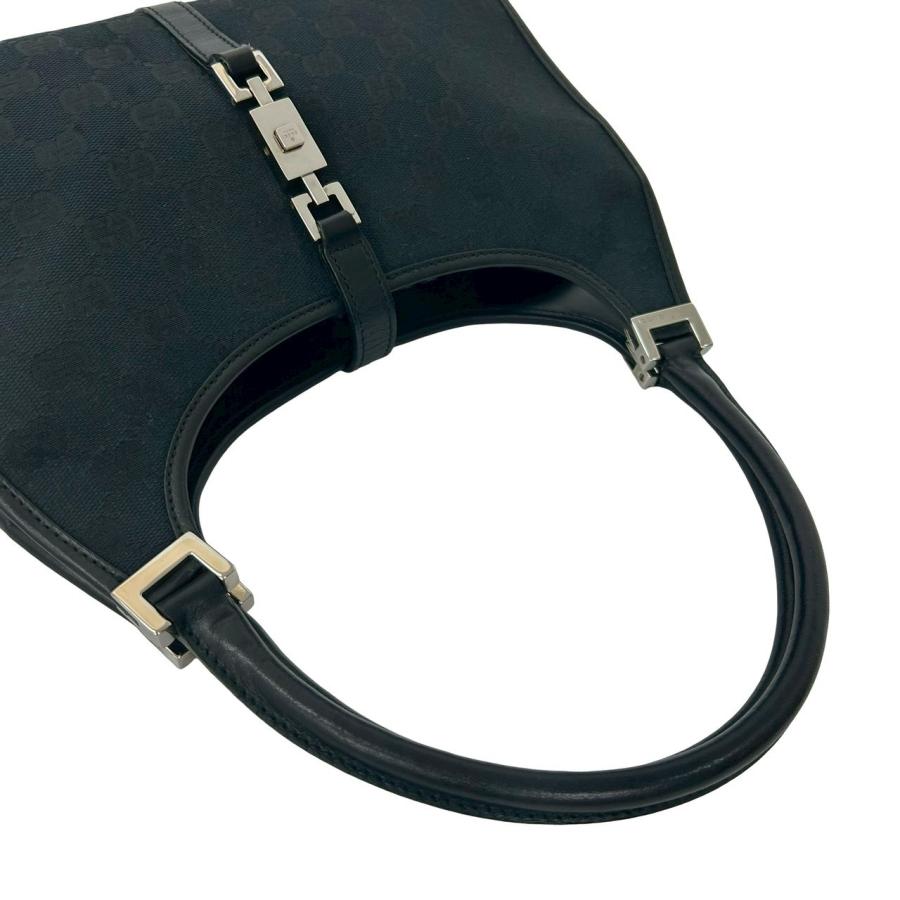 GUCCI（グッチ） 極 美品 袋付き ジャッキー 金具 GG 柄 レザー 本革