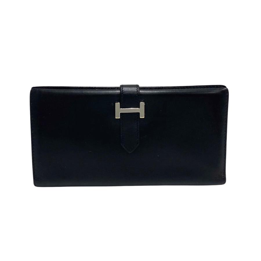 HERMES 極 美品 □D刻印 エルメス ベアン ロゴ 金具 カーフ HERMES 極 美品 □D刻印 エルメス ベアン ロゴ 金具 カーフ