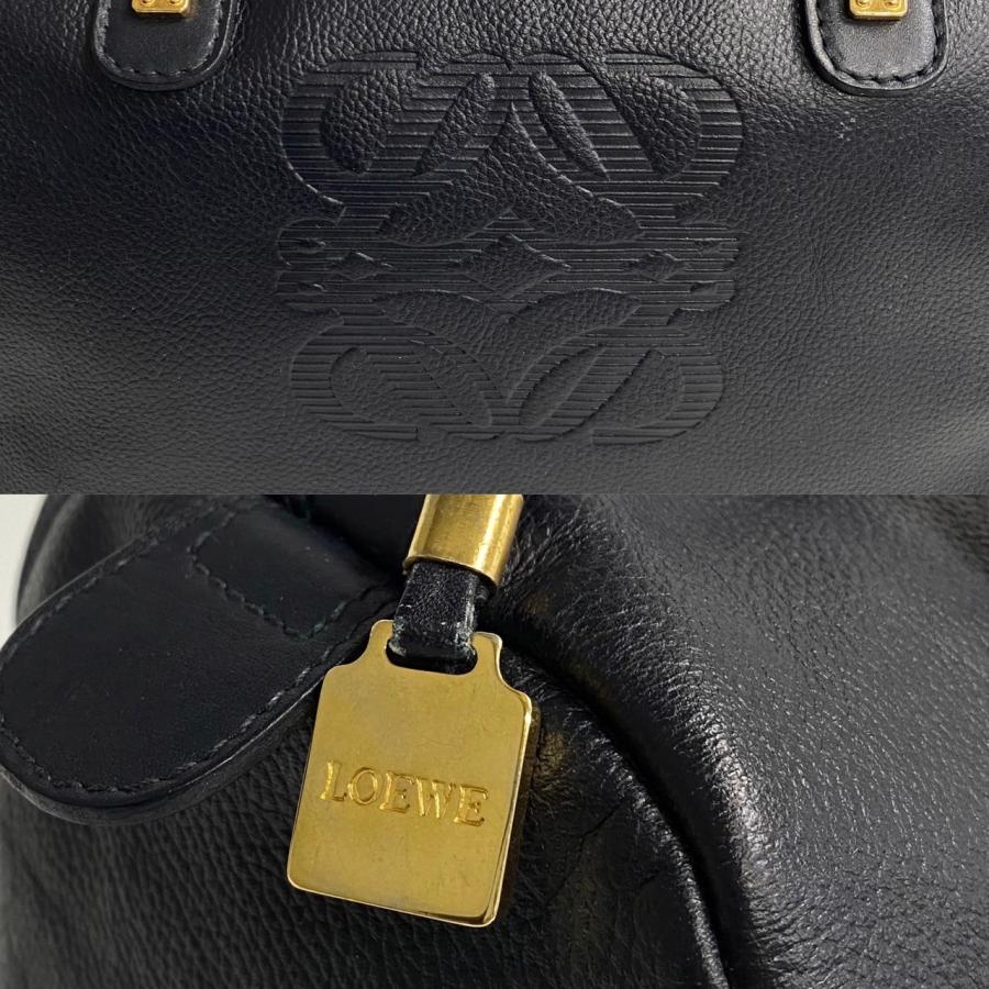 LOEWE（ロエベ） 極 美品 レア品 アナグラム ロゴ レザー 本革