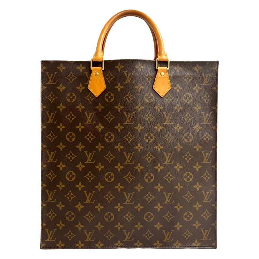 極 美品 LOUIS VUITTON ルイヴィトン ヴィンテージ サックプラ レザー ハンドバッグ トートバッグ ビジネスバッグ A4収納可 ブラウン 70604の画像