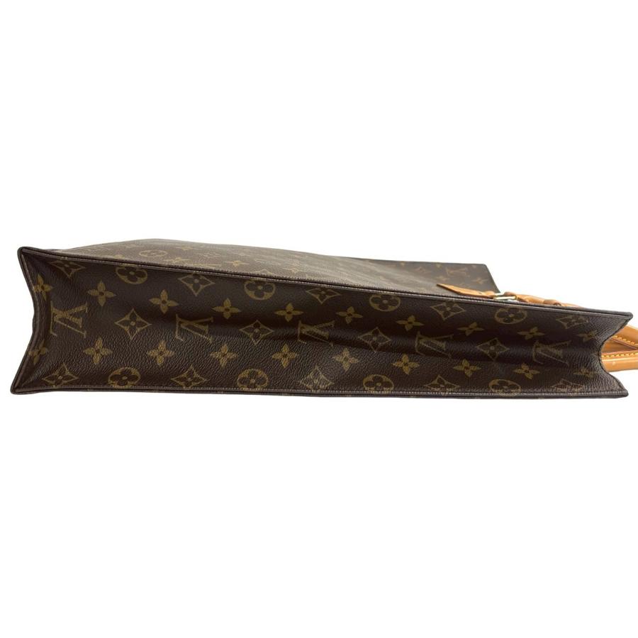 極 美品 LOUIS VUITTON ルイヴィトン ヴィンテージ サックプラ レザー ハンドバッグ トートバッグ ビジネスバッグ A4収納可 ブラウン 70604の画像