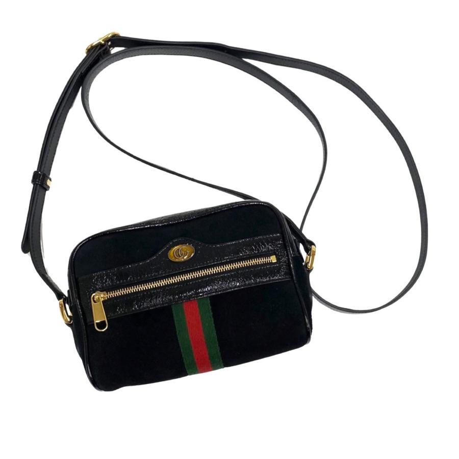 未使用保管品 GUCCI グッチ オフィディア GG ロゴ 金具 スエード  