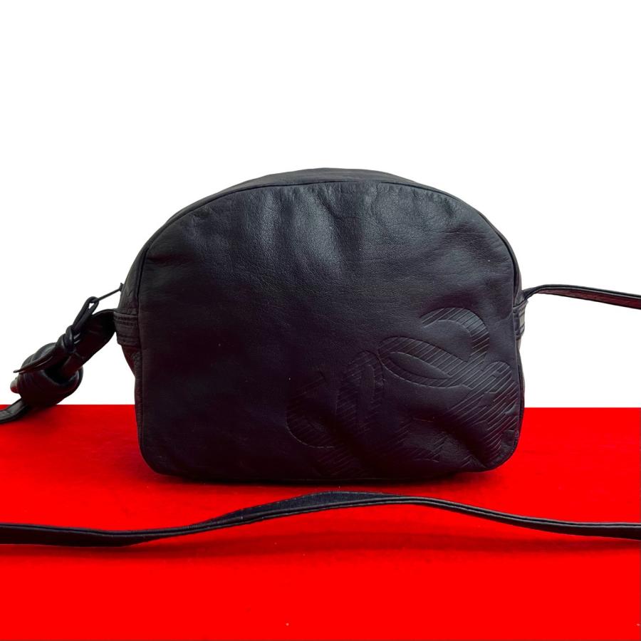 LOEWE（ロエベ） 極 美品 ヴィンテージ アナグラム ロゴ ナッパ レザー