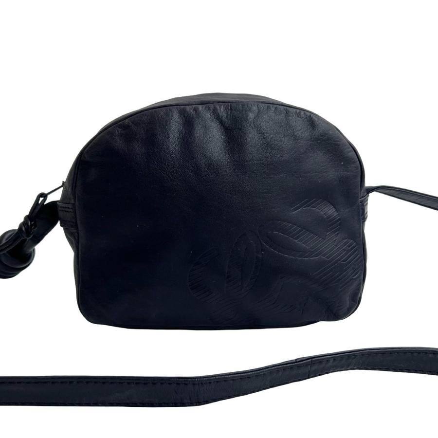 LOEWE（ロエベ） 極 美品 ヴィンテージ アナグラム ロゴ ナッパ レザー