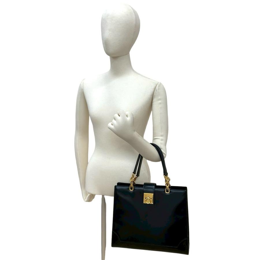 100【極美品】CELINE トートバッグ ハンドバッグ CELINE（セリーヌ） 極 美品 希少品 ヴィンテージ ロゴ リング 金具