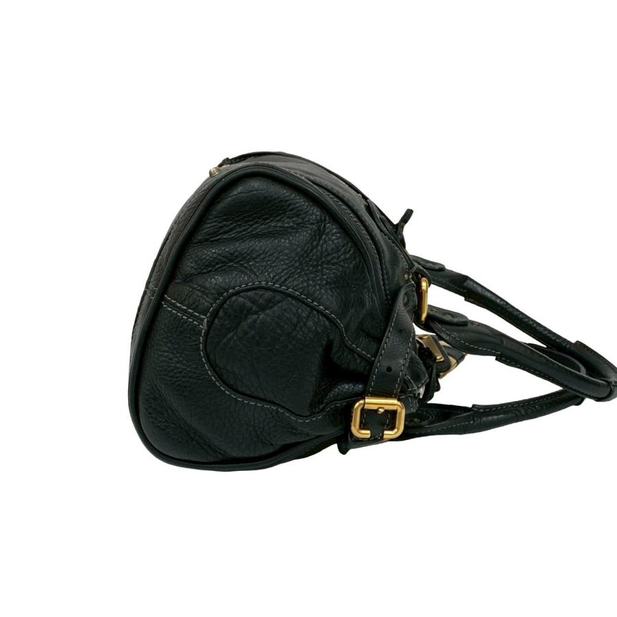 【Chloe】クロエ ボストンバッグ 希少デザイン パディントン カデナ Chloe（クロエ） 極 美品 希少品 鍵付き パディントン ロゴ 金具