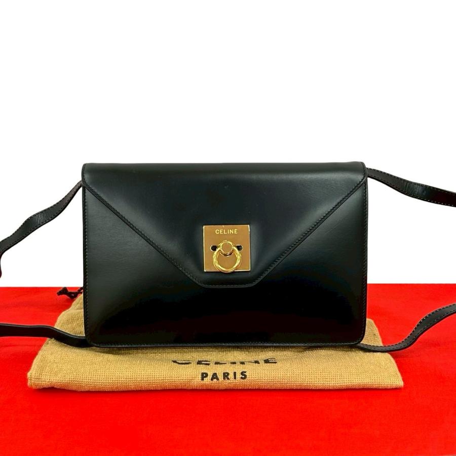 CELINE（セリーヌ） 極 美品 袋付き ヴィンテージ ロゴ リング 金具