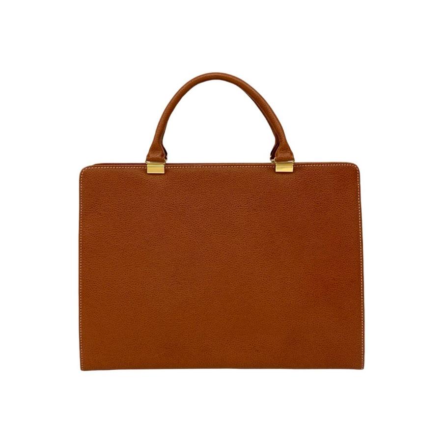  サンローラン カサンドラロゴ クラッチバッグ レザー 茶 ヴィンテージ Yves Saint Laurent（イヴ・サンローラン） 極 美品 YSL ステッチ ロゴ