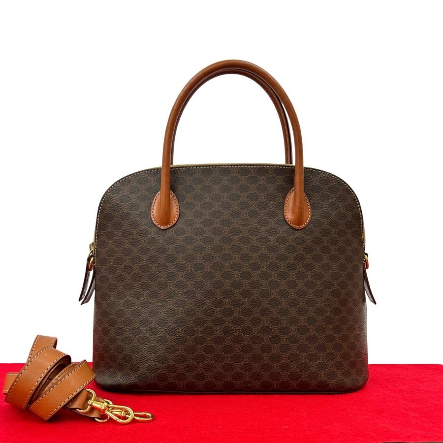 極美品 CELINE セリーヌ ハンドバッグ オールドセリーヌ マカダム柄