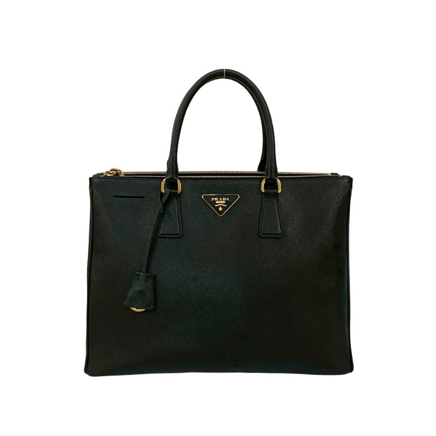 PRADA（プラダ） 極 美品 袋付き ガレリア 三角ロゴ 金具 サフィアーノ