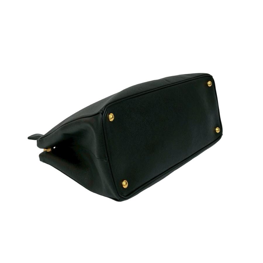 PRADA（プラダ） 極 美品 袋付き ガレリア 三角ロゴ 金具 サフィアーノ