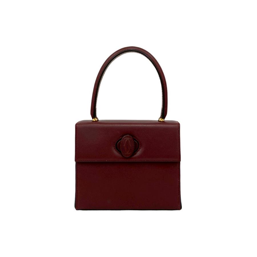 【極美品】 カルティエ ハンドバッグ マストライン ターンロック カード Cartier（カルティエ） 極 美品 ヴィンテージ マストライン ターン