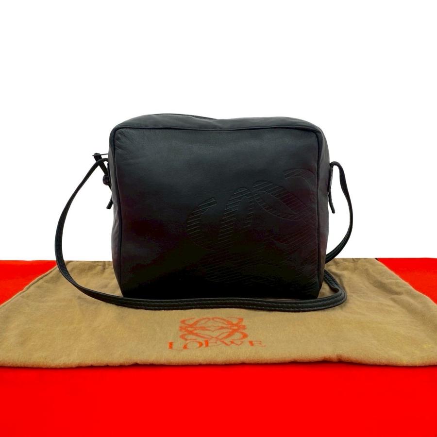 ロエベ ボディバッグ　LOEWE ショルダーバッグ LOEWE（ロエベ） 極 美品 袋付き ヴィンテージ アナグラム ロゴ ナッパ