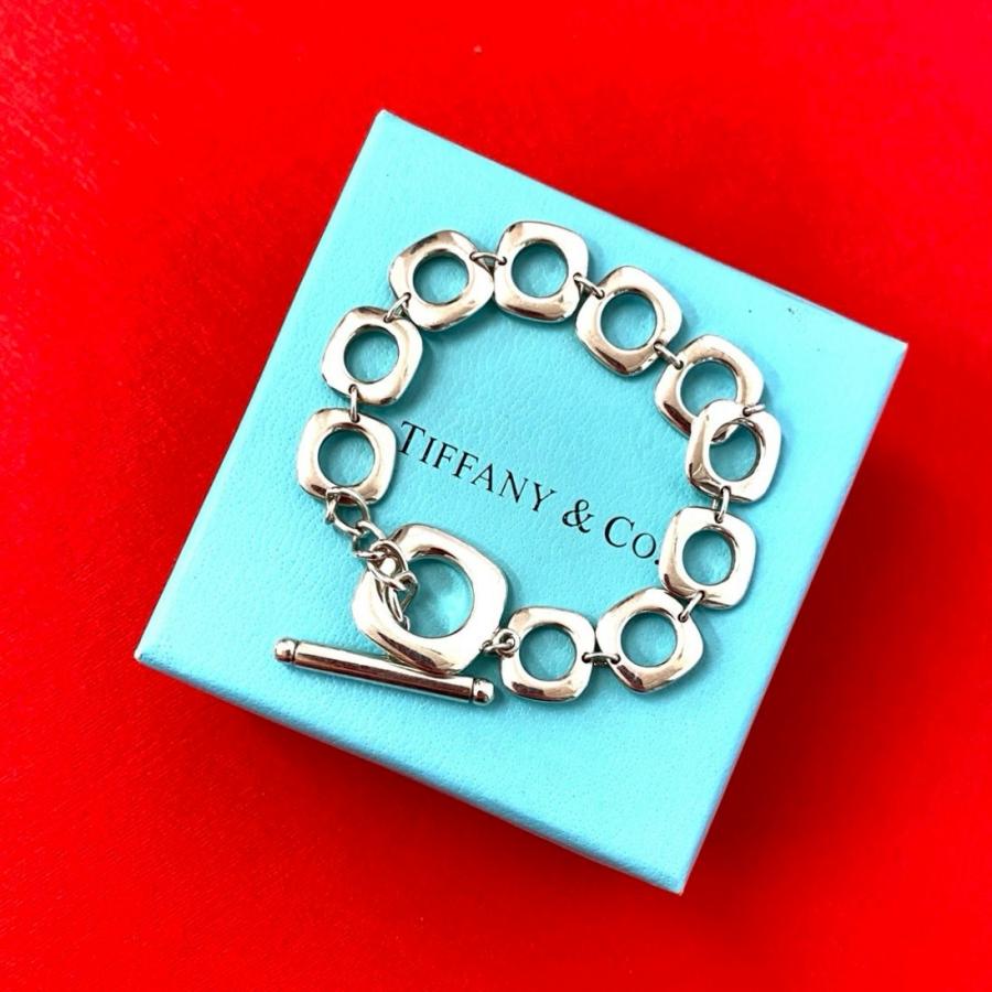 TIFFANY&Co.（ティファニー） 極 美品 スクエア クッション リンク