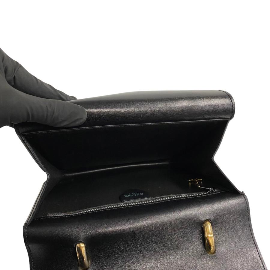 CELINE（セリーヌ） 極 美品 ヴィンテージ ロゴ 金具 カーフ レザー 本