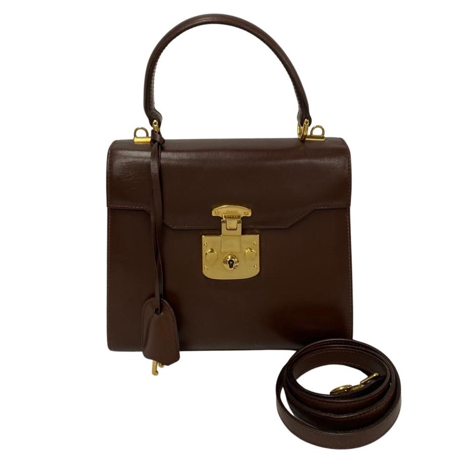 極 美品 鍵付 GUCCI オールドグッチ グッチ レディロック 金具 レザー 
