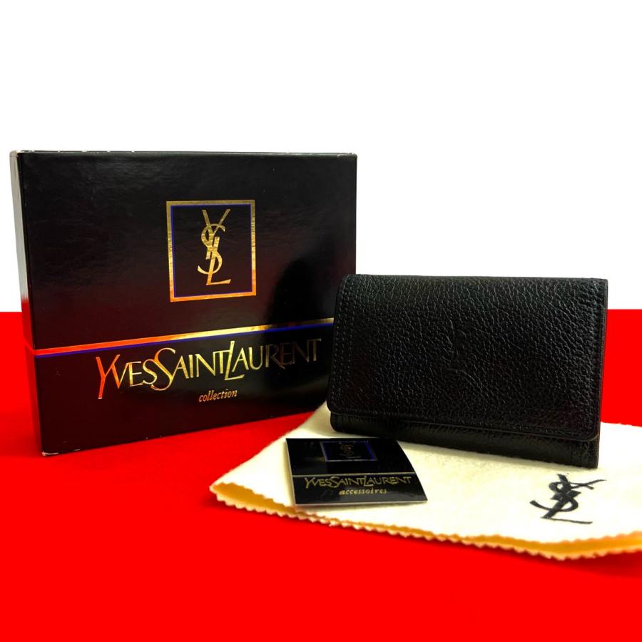 新品未使用品　Yves Saint-Laurent キーケース　オレンジ系　希少 Yves Saint Laurent（イヴ・サンローラン） 極 美品 箱付き