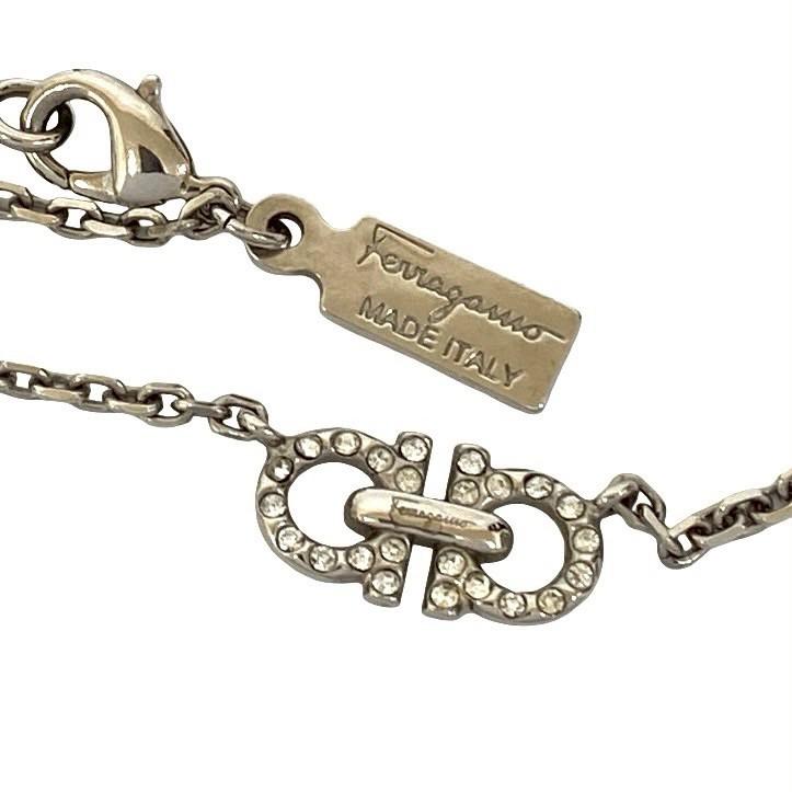 【美品】フェラガモ ネックレス ガンチーニ ゴールド イタリア製 箱・袋付 極 美品 箱 袋付き Salvatore Ferragamo サルヴァトーレフェラガモ