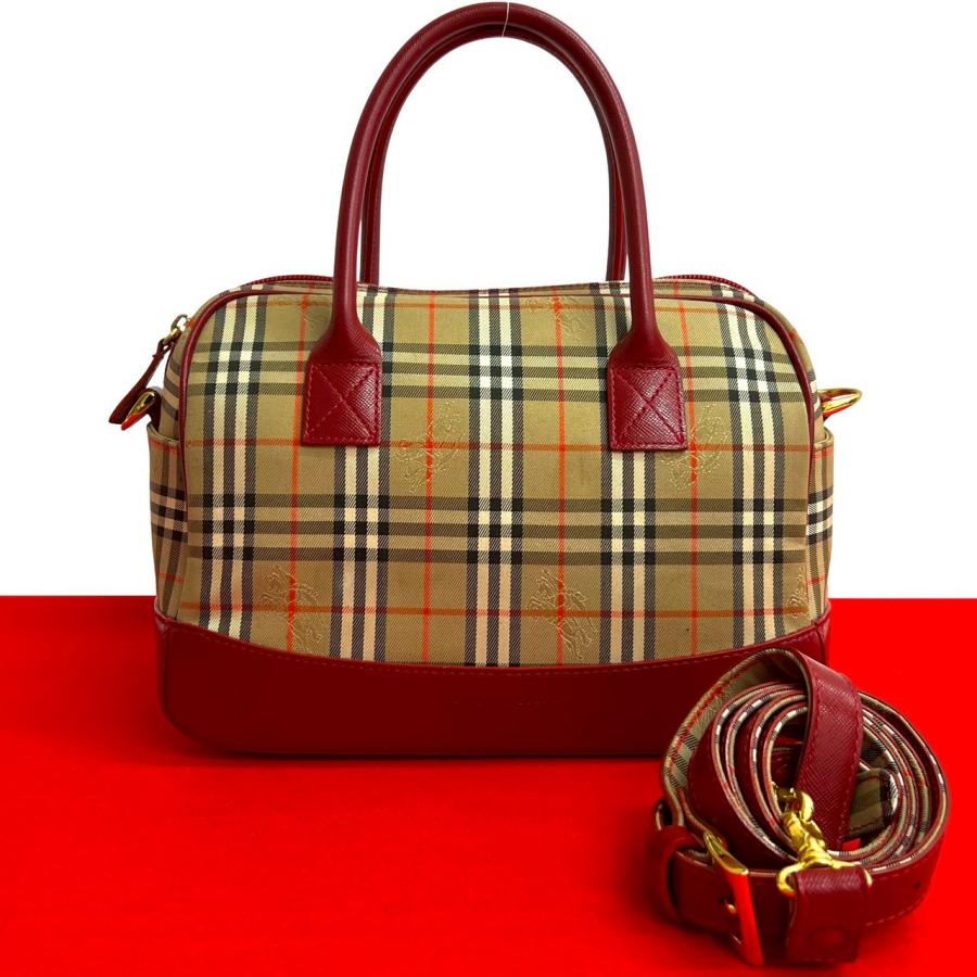 Burberrys ノバチェック ショルダーバッグ シャドーホース レザー BURBERRY（バーバリー） 極 美品 ノバチェック柄 シャドーホース