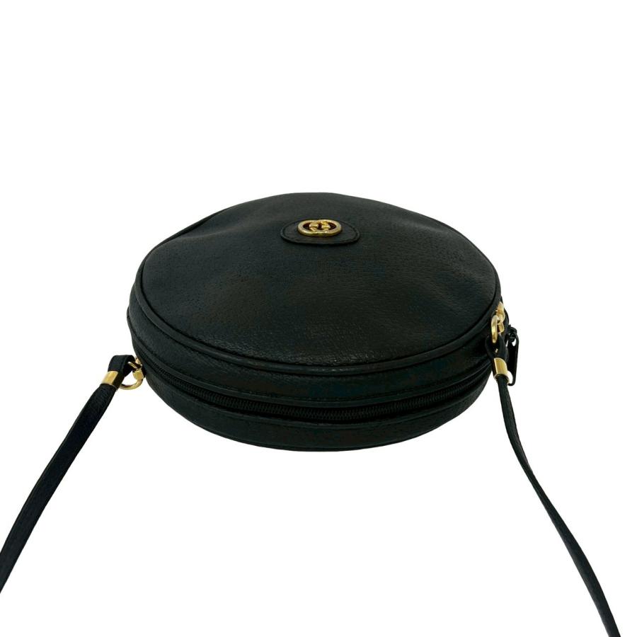 極 美品 GUCCI グッチ オールドグッチ ヴィンテージ GG ロゴ 金具 レザー 本革 ショルダーバッグ ポシェット サコッシュ ブラック 83821 GUCCI（グッチ） 極 美品 オールドグッチ ヴィンテージ GG ロゴ 金具
