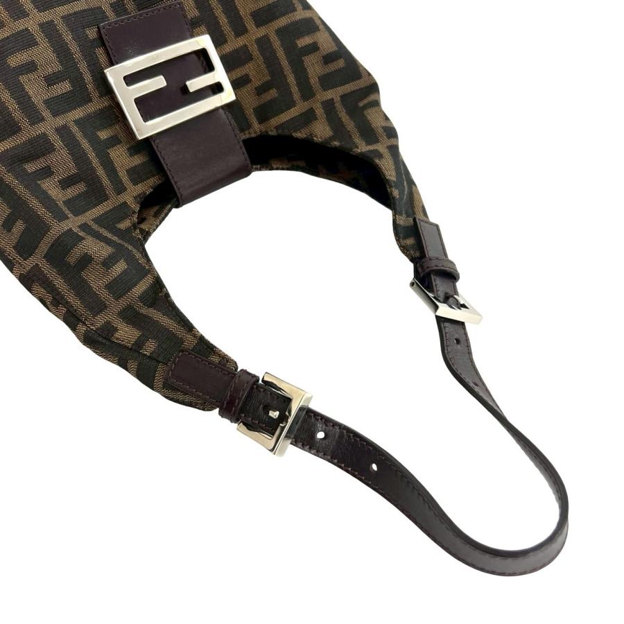 FENDI（フェンディ） 極 美品 ズッカ FF 柄 ロゴ 金具 キャンバス