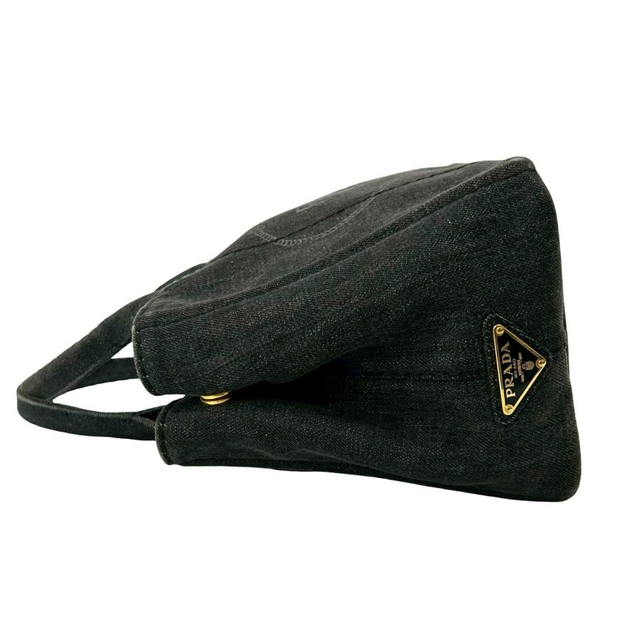 PRADA（プラダ） ほぼ未使用 袋付き カナパ コットン デニム 2way