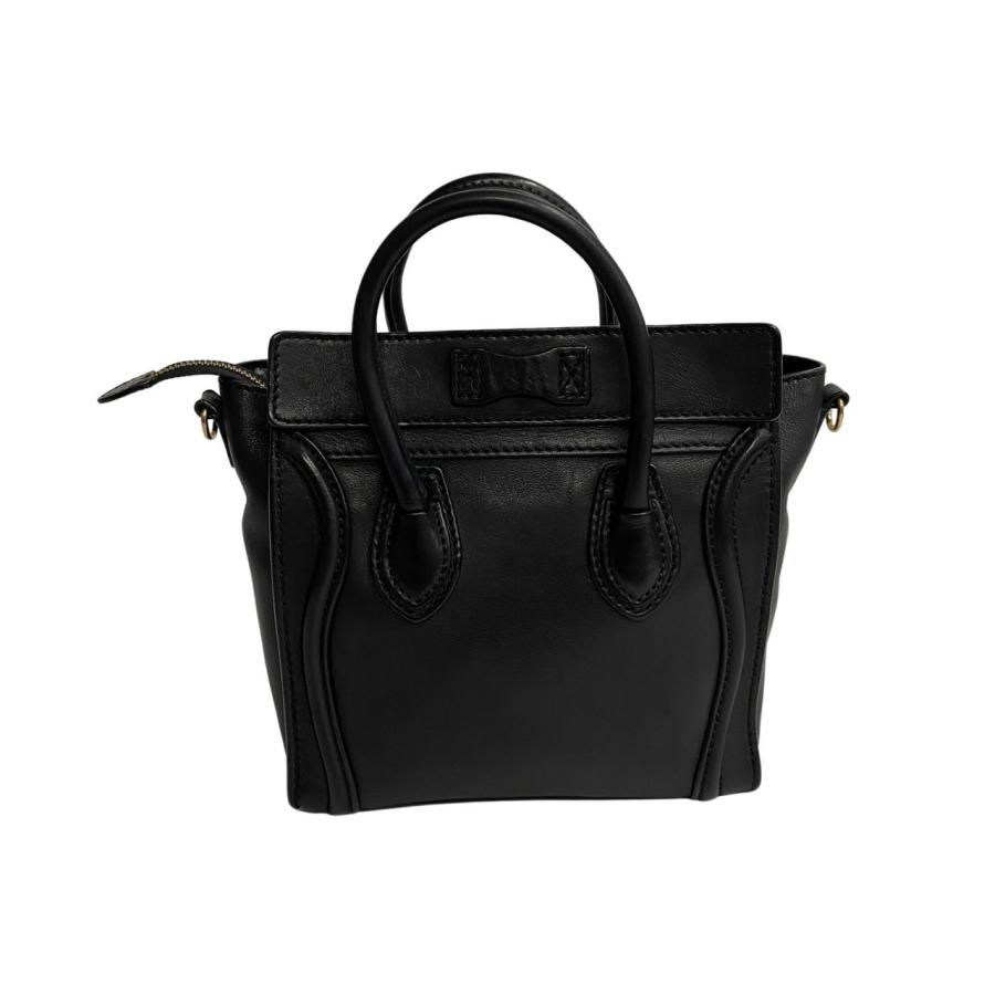 CELINE 極 美品 希少品 セリーヌ ラゲージ ナノ レザー ロゴ 本