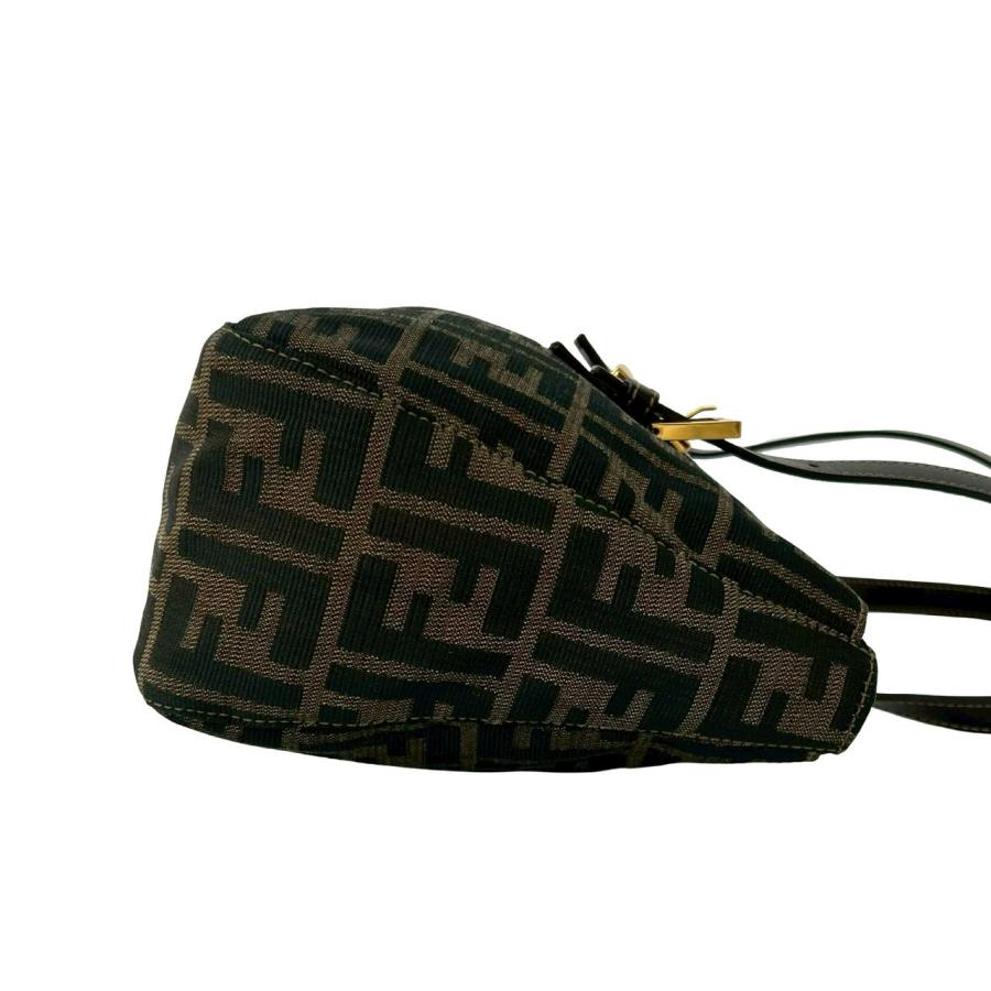FENDI（フェンディ） 極 美品 FF ロゴ 金具 レザー 本革 キャンバス