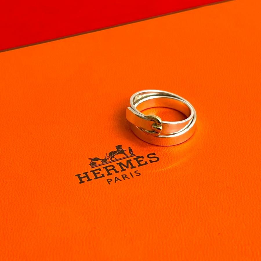 HERMES（エルメス） 極 美品 ダブル トゥール シルバー925 K18ゴールド