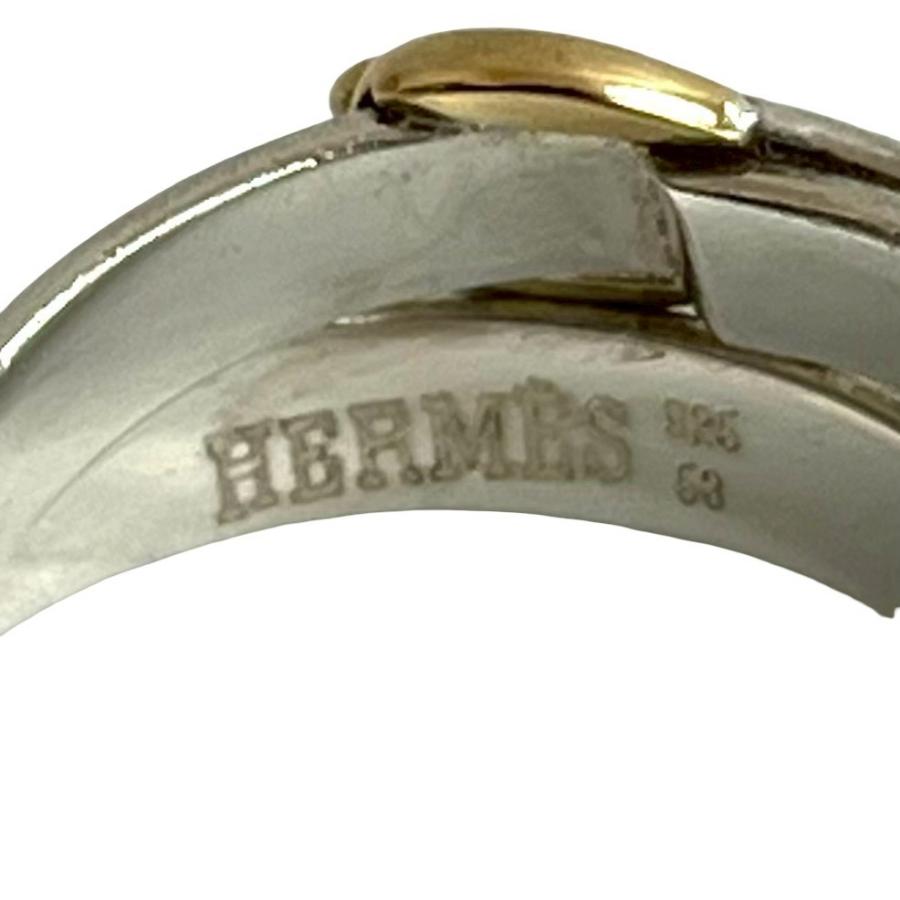 HERMES ヴィンテージ ダブルトゥルー リング エルメス シルバー ゴールド HERMES（エルメス） 極 美品 ダブル トゥール シルバー925 K18ゴールド