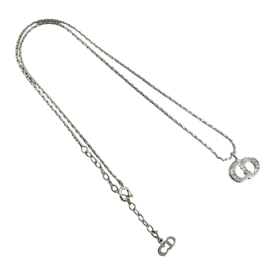 極 美品 Christian Dior ディオール CD ロゴ モチーフ メッキ ライン 