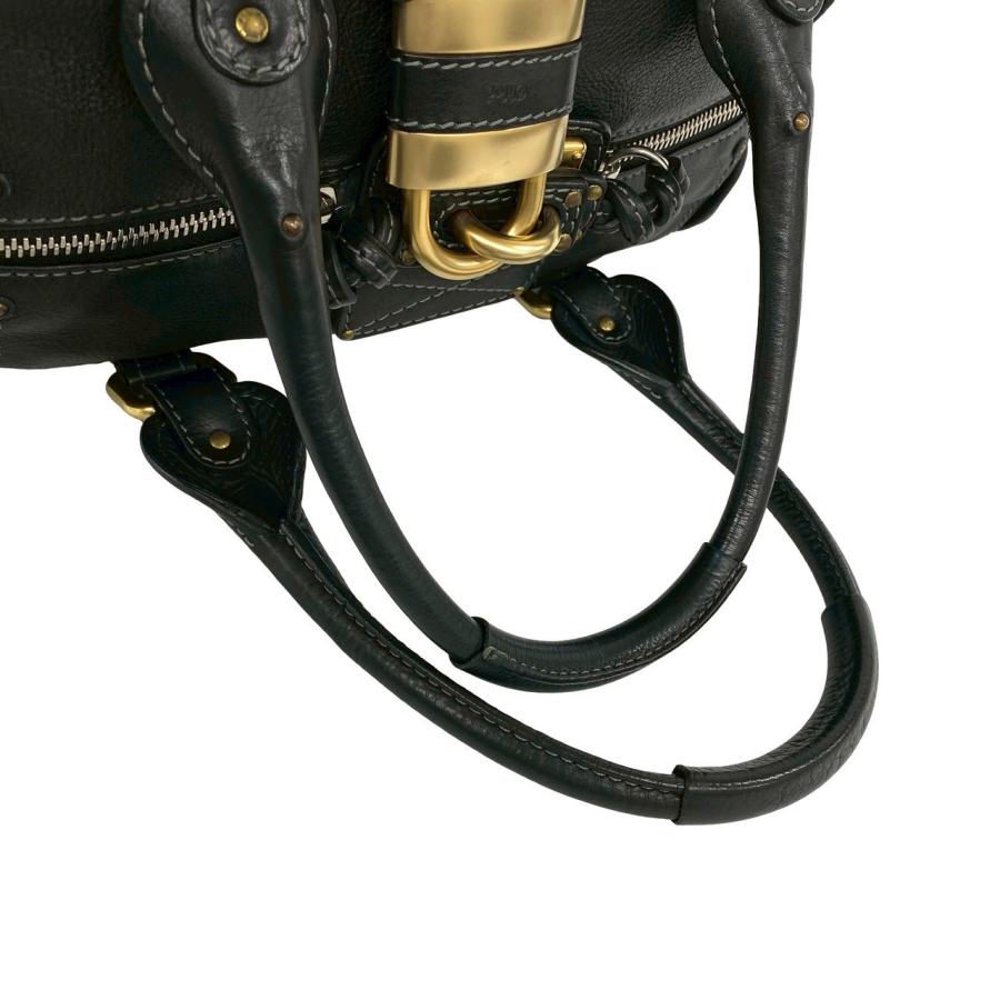 Chloe（クロエ） 極 美品 袋 鍵付き パディントン ロゴ 金具 スタッズ