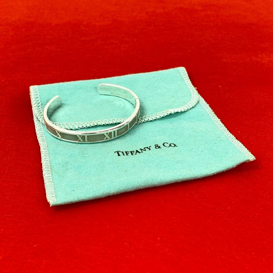 極美品★ティファニー バングル アトラス シルバー 925 ブレスレット 刻印 TIFFANY&Co.（ティファニー） 極 美品 保存袋付 アトラス バングル