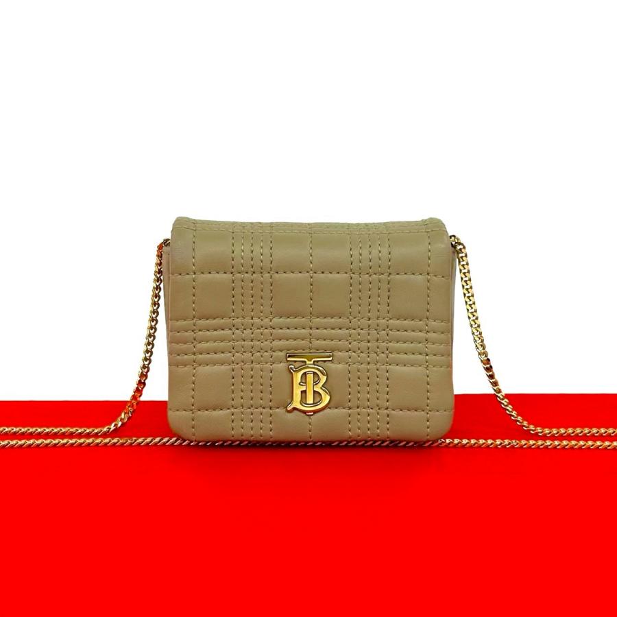 BURBERRY バーバリー バッグ TB ショルダーバッグ BURBERRY（バーバリー） ほぼ未使用 ローラ TB ロゴ 金具 レザー 本革