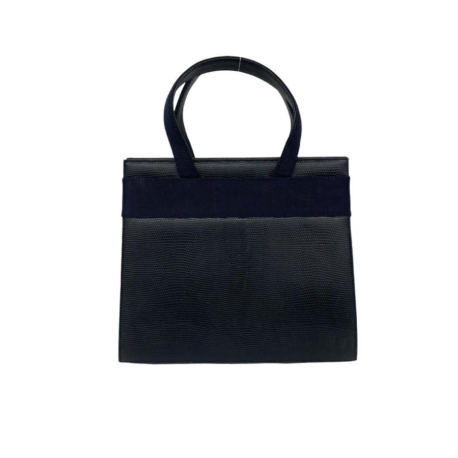 超極美品● フェラガモ ハンドバッグ ヴァラリボン リザード ブラック レザー 極 美品 Salvatore Ferragamo サルヴァトーレフェラガモ ヴァラリボン