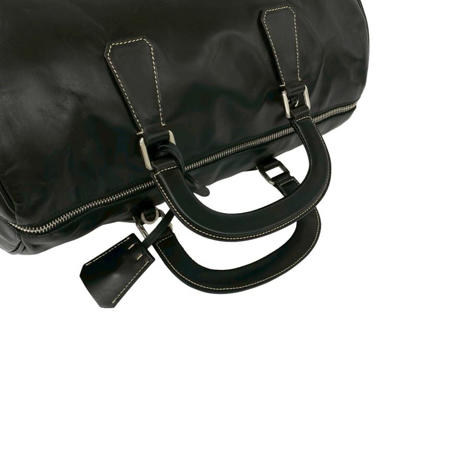 PRADA（プラダ） 極 美品 希少品 ロゴ 金具 ステッチ レザー 本革 2way